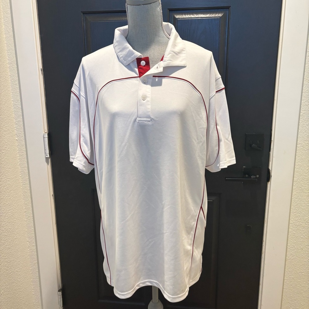Russell Athletic Men’s White Red Shirt Size Large Dri Power‎